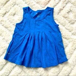 Lilly Pulitzer XS 23 Pleated Yank Top Swing Blue